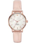 Kate Spade New York Women's Metro Pink Leather Strap Watch 34mm