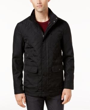 Ryan Seacrest Distinction Men's Quilted Mix-media Jacket, Created For Macy's