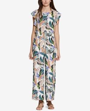 Sanctuary Antonella Printed Flutter-sleeve Jumpsuit