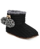 Pj Couture Cable Knit Slipper Booties