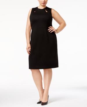 Kasper Plus Size Cutout Sheath Dress