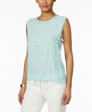 Alfred Dunner Petite Flutter Top