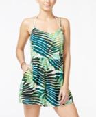 Roxy Juniors' Slippery Slopes Sleeveless Printed Romper