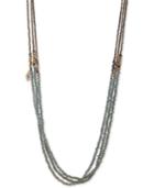 Lonna & Lilly Gold-tone Pave Evil Eye Beaded 36 Strand Necklace
