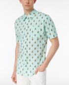 Univibe Men's Pina Colada Pineapple-print Shirt
