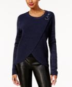 Inc International Concepts Surplice Sweater, Created For Macy's