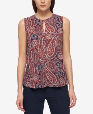 Tommy Hilfiger Paisley-print Illusion Shell