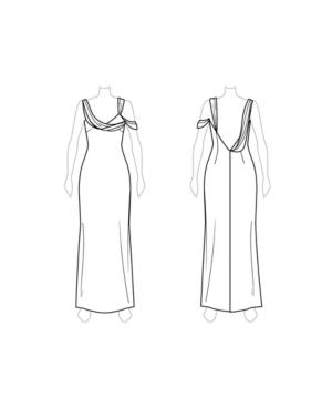Customize: Add Draping To Narrow Strap - Fame And Partners Metallic Draped-strap Dress