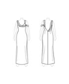 Customize: Add Draping To Narrow Strap - Fame And Partners Metallic Draped-strap Dress