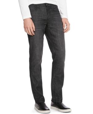 Kenneth Cole Reaction Black Wash Straight Slim-fit Jeans