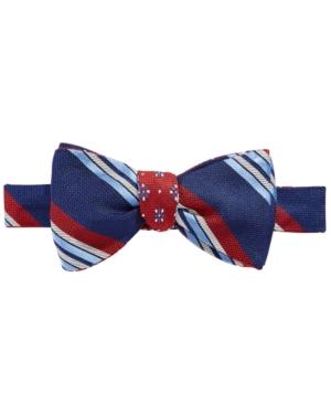 Brooks Brothers Men's Reversible Stripe/flower Neat To-tie Bow Tie