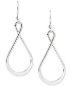 Charter Club Silver-tone Twisted Drop Earrings, Created For Macy's