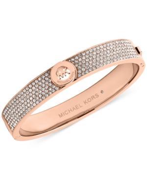 Michael Kors Crystal Pave Logo Bangle Bracelet