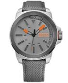 Hugo Boss Men's Boss Orange New York Gray Kevlar Strap Watch 53mm 1513115