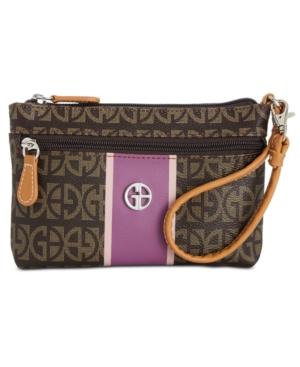 Giani Bernini Block Signature Stripe Wristlet, Created For Macy's