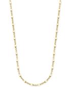 Giani Bernini Square Bead Fancy Link Chain Necklace In 18k Gold-plated Sterling Silver, Created For Macy's