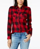 Maison Jules Buffalo-plaid Shirt, Created For Macy's