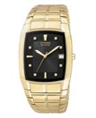Citizen Men's Eco-drive Gold-tone Stainless Steel Bracelet Watch 31mm Bm6552-52e