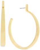 Vince Camuto Gold-tone Bent Hoop Earrings