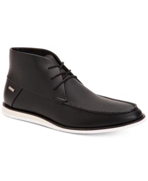 Calvin Klein Men's Kenley Brushed Leather Boots Men's Shoes