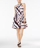 Vince Camuto Geo-print Fit & Flare Dress