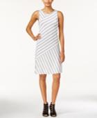 Kensie Bias-cut Striped Tank Dress