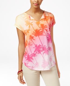 American Living Palm-print T-shirt, Only At Macy's