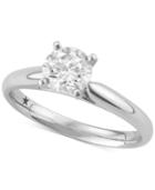 Macy's Star Signature Diamond Solitaire Engagement Ring (1 Ct. T.w.) In 14k Gold Or White Gold