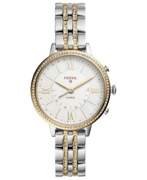 Fossil Q Women's Jacqueline Two-tone Stainless Steel Bracelet Hybrid Smart Watch 36mm