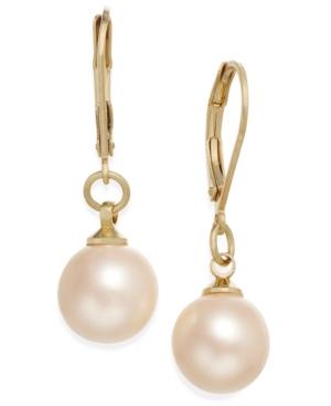 Charter Club Gold-tone Imitation Pearl Drop Earrings