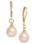 Charter Club Gold-tone Imitation Pearl Drop Earrings