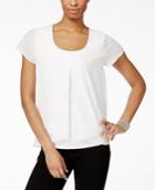 Ny Collection Pleated Popover Top