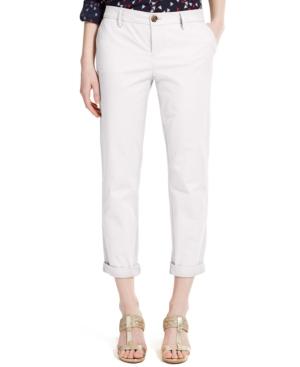Tommy Hilfiger Cuffed Chino Straight-leg Pants, Only At Macy's