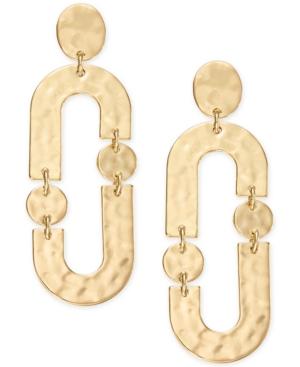 I.n.c. Gold-tone Link Drop Earrings, Created For Macy's