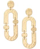 I.n.c. Gold-tone Link Drop Earrings, Created For Macy's