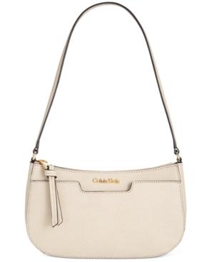 Calvin Klein Saffiano Leather Demi Shoulder Bag