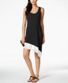 Calvin Klein Asymmetrical Tank Dress Cover Up,a Macy's Exclusive Style Women's Swimsuit