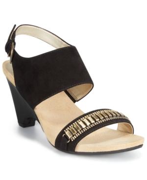 Anne Klein Rio Ankle-strap Embellished Sandals