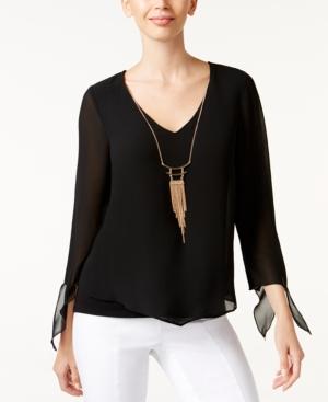 Thalia Sodi Chiffon Necklace Top, Only At Macy's