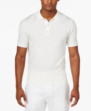 Sean John Men's Jacquard Stripe Sweater Polo, Only At Macy's