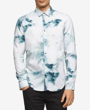 Calvin Klein Men's Bleached Denim Shirt