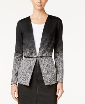 Grace Elements Faux-zipper-waist Ombre Jacket