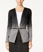 Grace Elements Faux-zipper-waist Ombre Jacket