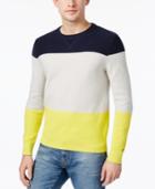 Tommy Hilfiger Men's Colorblocked Long-sleeve Cotton T-shirt