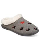 Charter Club Faux-fur Scottie Dog Slippers, Only At Macy's