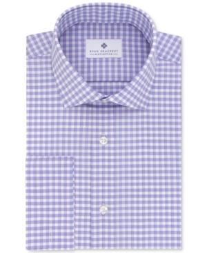Ryan Seacrest Distinction Men's Slim-fit Non-iron Grappa Check French Cuff Dress Shirt, Only At Macy's