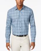 Alfani Men's Cotton Plaid Shirt, Only At Macy's