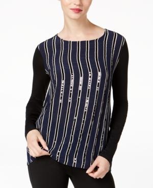 Weekend Max Mara Gesso Striped Sequin-detail Top