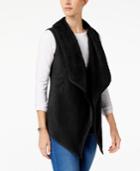 Karen Scott Asymmetrical Fleece Vest, Created For Macy's