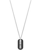 Emporio Armani Men's Stainless Steel Dog Tag Necklace